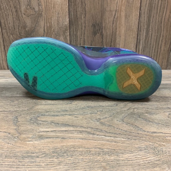 🔥 Nike Kobe X Overcome Emerald Purple Basketball - Picture 5 of 7